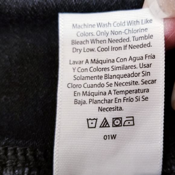 Terra & Sky Women's Black Skinny Stretch Denim Jeans Elastic Waist Size 14W - Picture 8 of 8